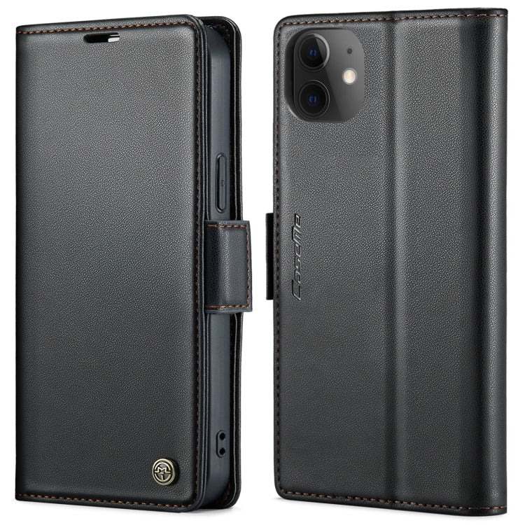 CaseMe 023 Mariposa Hebilla Litchi Textura RFID Funda de cuero antirrobo para teléfono, For iPhone 13, For iPhone 13 mini, For iPhone 13 Pro, For iPhone 13 Pro Max, For iPhone 12 / 12 Pro, For iPhone 12 Pro Max, For iPhone 12 mini, For iPhone 11
