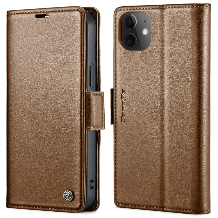 CaseMe 023 Mariposa Hebilla Litchi Textura RFID Funda de cuero antirrobo para teléfono, For iPhone 13, For iPhone 13 mini, For iPhone 13 Pro, For iPhone 13 Pro Max, For iPhone 12 / 12 Pro, For iPhone 12 Pro Max, For iPhone 12 mini, For iPhone 11