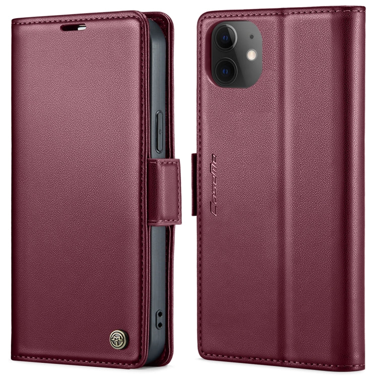 CaseMe 023 Mariposa Hebilla Litchi Textura RFID Funda de cuero antirrobo para teléfono, For iPhone 13, For iPhone 13 mini, For iPhone 13 Pro, For iPhone 13 Pro Max, For iPhone 12 / 12 Pro, For iPhone 12 Pro Max, For iPhone 12 mini, For iPhone 11