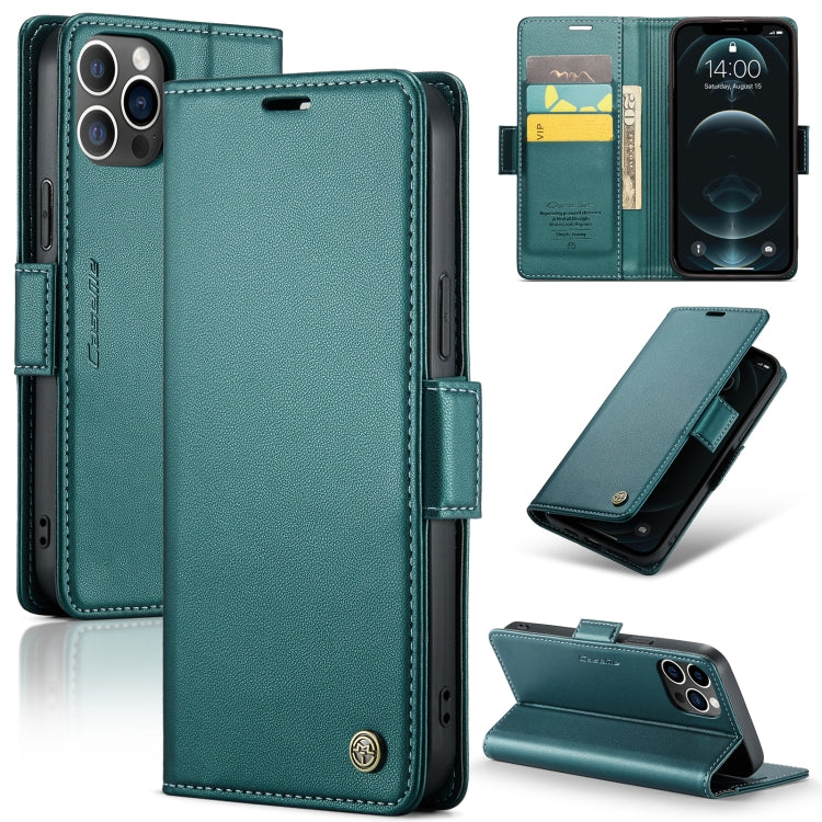 CaseMe 023 Mariposa Hebilla Litchi Textura RFID Funda de cuero antirrobo para teléfono, For iPhone 13, For iPhone 13 mini, For iPhone 13 Pro, For iPhone 13 Pro Max, For iPhone 12 / 12 Pro, For iPhone 12 Pro Max, For iPhone 12 mini, For iPhone 11