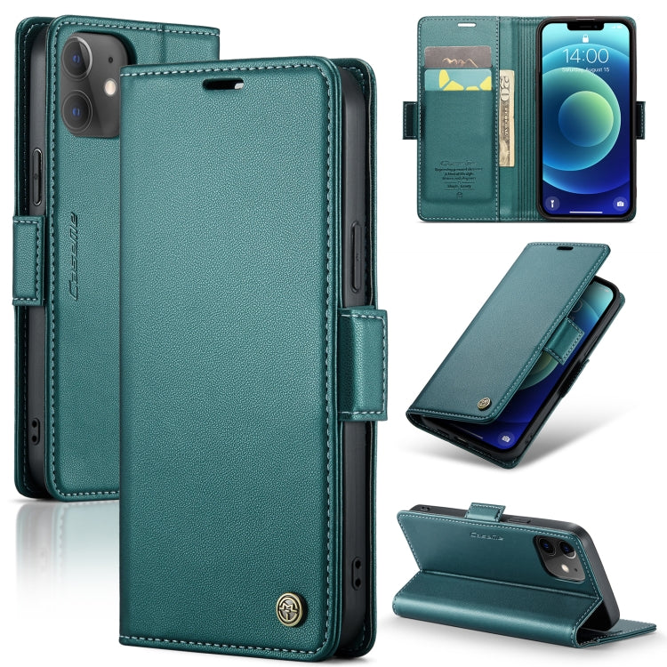 CaseMe 023 Mariposa Hebilla Litchi Textura RFID Funda de cuero antirrobo para teléfono, For iPhone 13, For iPhone 13 mini, For iPhone 13 Pro, For iPhone 13 Pro Max, For iPhone 12 / 12 Pro, For iPhone 12 Pro Max, For iPhone 12 mini, For iPhone 11