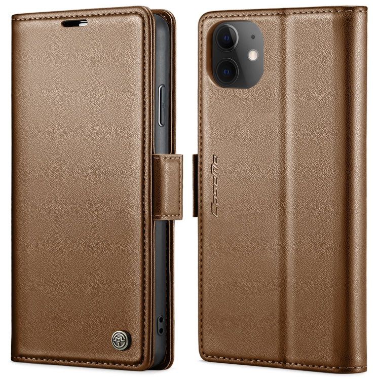 CaseMe 023 Mariposa Hebilla Litchi Textura RFID Funda de cuero antirrobo para teléfono, For iPhone 13, For iPhone 13 mini, For iPhone 13 Pro, For iPhone 13 Pro Max, For iPhone 12 / 12 Pro, For iPhone 12 Pro Max, For iPhone 12 mini, For iPhone 11