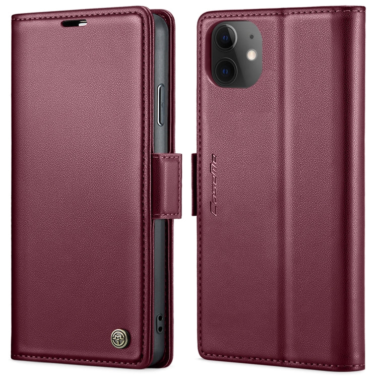 CaseMe 023 Mariposa Hebilla Litchi Textura RFID Funda de cuero antirrobo para teléfono, For iPhone 13, For iPhone 13 mini, For iPhone 13 Pro, For iPhone 13 Pro Max, For iPhone 12 / 12 Pro, For iPhone 12 Pro Max, For iPhone 12 mini, For iPhone 11