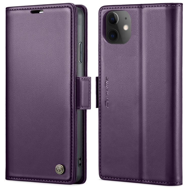 CaseMe 023 Mariposa Hebilla Litchi Textura RFID Funda de cuero antirrobo para teléfono, For iPhone 13, For iPhone 13 mini, For iPhone 13 Pro, For iPhone 13 Pro Max, For iPhone 12 / 12 Pro, For iPhone 12 Pro Max, For iPhone 12 mini, For iPhone 11