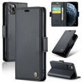 CaseMe 023 Mariposa Hebilla Litchi Textura RFID Funda de cuero antirrobo para teléfono, For iPhone 11 Pro, For iPhone 11 Pro Max, For iPhone XS Max, For iPhone XS, For iPhone XR, For iPhone SE 2022/SE 2020/6/7/8, For iPhone 6 Plus/7 Plus/8 Plus