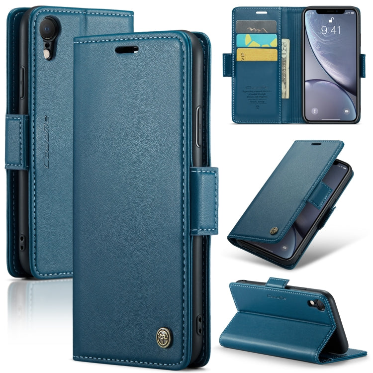 CaseMe 023 Mariposa Hebilla Litchi Textura RFID Funda de cuero antirrobo para teléfono, For iPhone 11 Pro, For iPhone 11 Pro Max, For iPhone XS Max, For iPhone XS, For iPhone XR, For iPhone SE 2022/SE 2020/6/7/8, For iPhone 6 Plus/7 Plus/8 Plus
