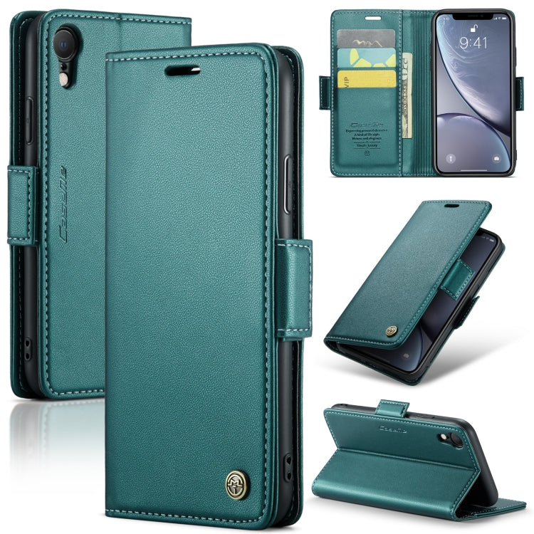CaseMe 023 Mariposa Hebilla Litchi Textura RFID Funda de cuero antirrobo para teléfono, For iPhone 11 Pro, For iPhone 11 Pro Max, For iPhone XS Max, For iPhone XS, For iPhone XR, For iPhone SE 2022/SE 2020/6/7/8, For iPhone 6 Plus/7 Plus/8 Plus