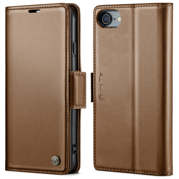 CaseMe 023 Mariposa Hebilla Litchi Textura RFID Funda de cuero antirrobo para teléfono, For iPhone 11 Pro, For iPhone 11 Pro Max, For iPhone XS Max, For iPhone XS, For iPhone XR, For iPhone SE 2022/SE 2020/6/7/8, For iPhone 6 Plus/7 Plus/8 Plus