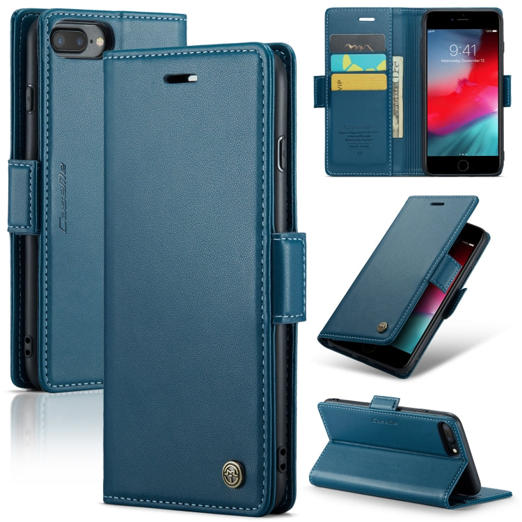 CaseMe 023 Mariposa Hebilla Litchi Textura RFID Funda de cuero antirrobo para teléfono, For iPhone 11 Pro, For iPhone 11 Pro Max, For iPhone XS Max, For iPhone XS, For iPhone XR, For iPhone SE 2022/SE 2020/6/7/8, For iPhone 6 Plus/7 Plus/8 Plus