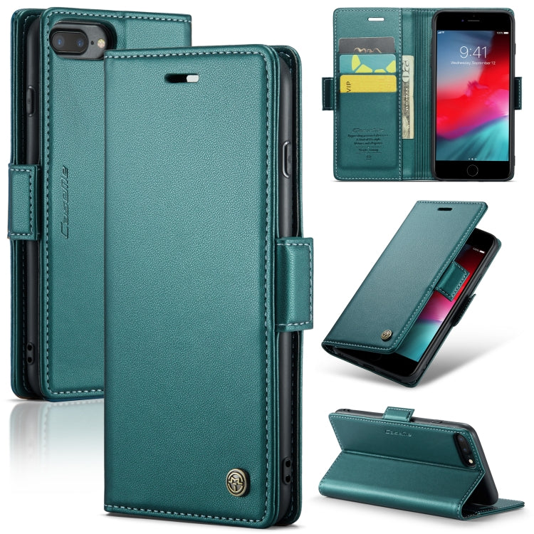 CaseMe 023 Mariposa Hebilla Litchi Textura RFID Funda de cuero antirrobo para teléfono, For iPhone 11 Pro, For iPhone 11 Pro Max, For iPhone XS Max, For iPhone XS, For iPhone XR, For iPhone SE 2022/SE 2020/6/7/8, For iPhone 6 Plus/7 Plus/8 Plus