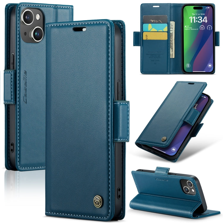 CaseMe 023 Mariposa Hebilla Litchi Textura RFID Funda de cuero antirrobo para teléfono, For iPhone 14, For iPhone 15 Pro Max, For iPhone 14 Plus, For iPhone 15 Pro, For iPhone 14 Pro, For iPhone 15 Plus, For iPhone 14 Pro Max, For iPhone 15