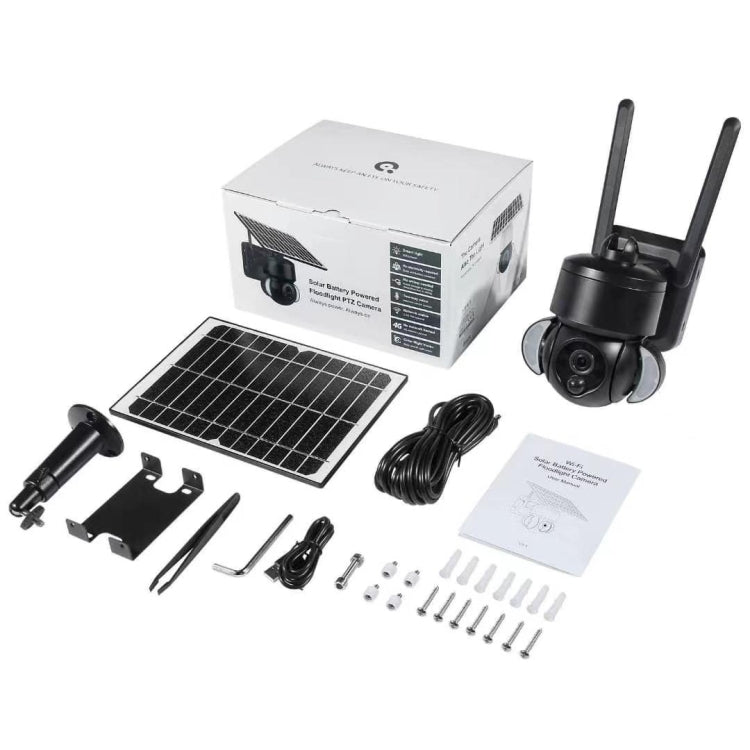 SHIWOJIA IP66 Cámara IP domo solar impermeable 4G 3MP, audio bidireccional y detección de movimiento PIR y visión nocturna, EU, AU, US