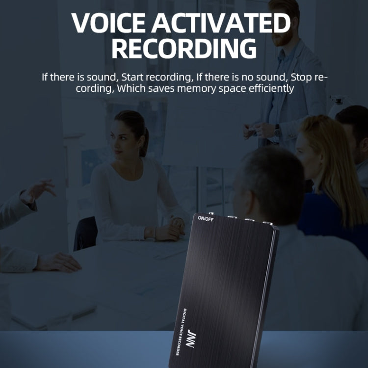 Grabadora de voz de voz de control inteligente con reducción de ruido HD ultrafina JNN M2, 4GB, 8GB, 16GB, 32GB, 64GB