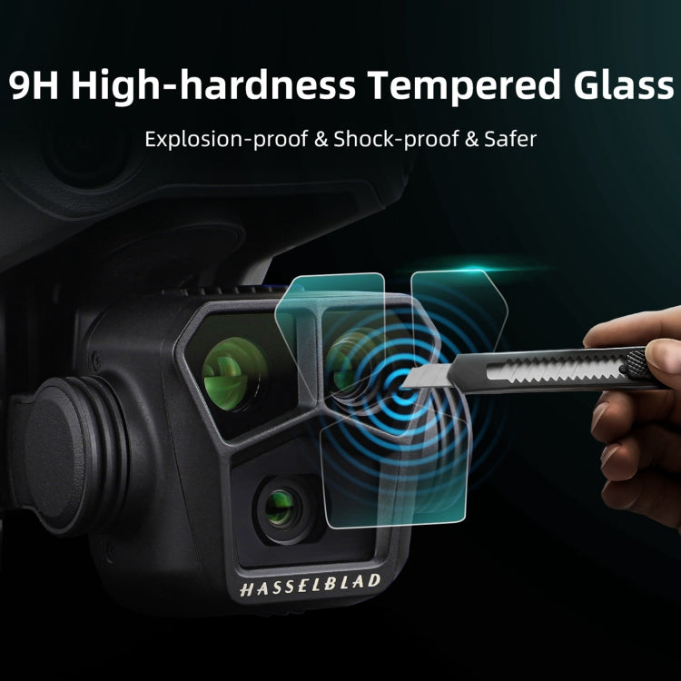 Sunnylife M3P-BHM578 2 juegos HD Película de vidrio templado a prueba de explosiones, Sunnylife For DJI Mavic 3 Pro