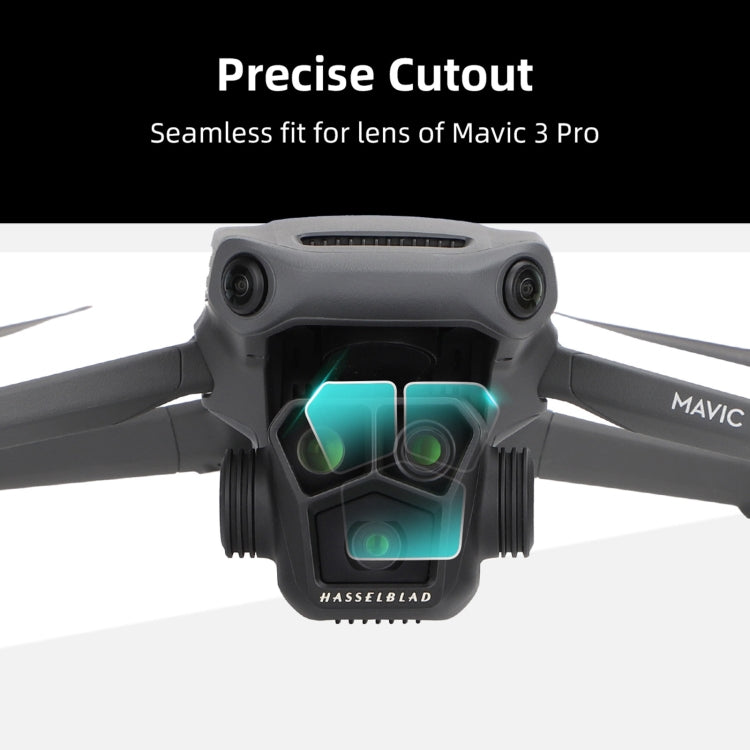 Sunnylife M3P-BHM578 2 juegos HD Película de vidrio templado a prueba de explosiones, Sunnylife For DJI Mavic 3 Pro