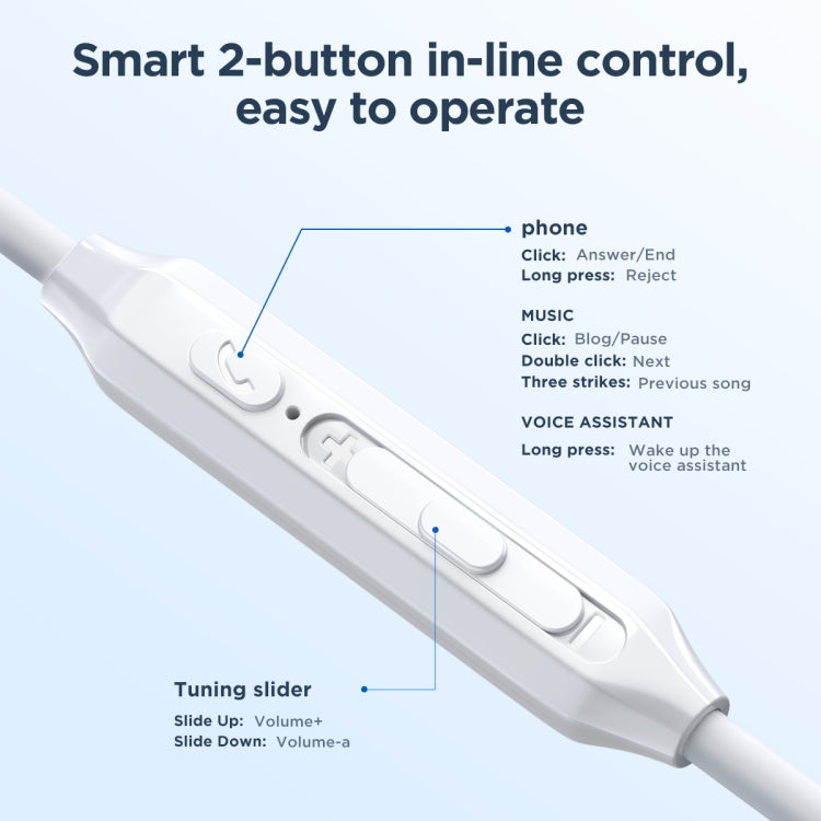 JOYRO0M JR-EW02 Auricular intrauditivo con cable de 3,5 mm, longitud: 1,2 m, JR-EW02