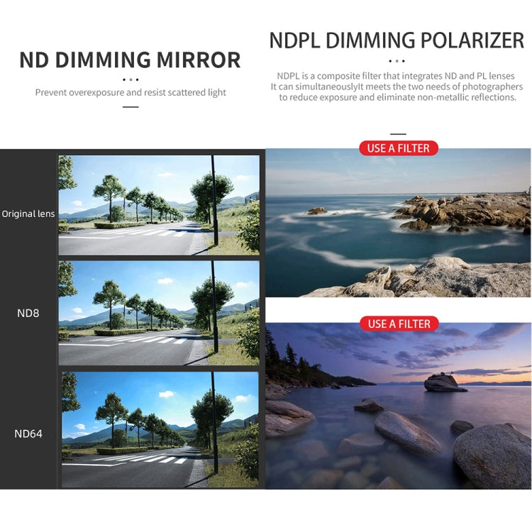 Filtro de lente JSR GB 3 en 1 CPL ND16 NIGHT, 3 in 1 CPL ND16 NIGHT For DJI Mavic 3 Pro