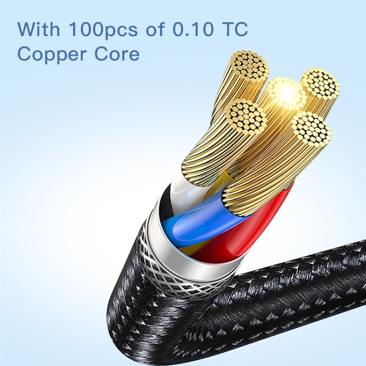 YESIDO CA107 1.2m 2.4A USB-C / Tipo-C a 8 pines OD0.6 Cable de carga de datos, CA107