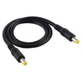Enchufe de alimentación de CC 5,5 x 2,5 mm Cable de conector de adaptador macho a macho, 50cm, 1m, 1.5m