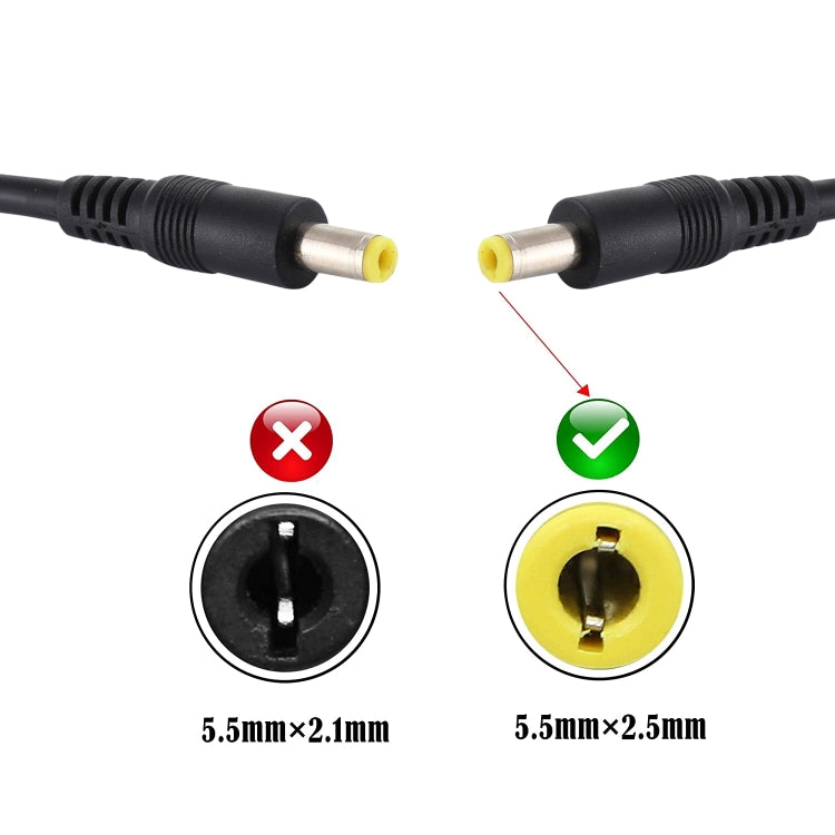 Enchufe de alimentación de CC 5,5 x 2,5 mm Cable de conector de adaptador macho a macho, 50cm, 1m, 1.5m