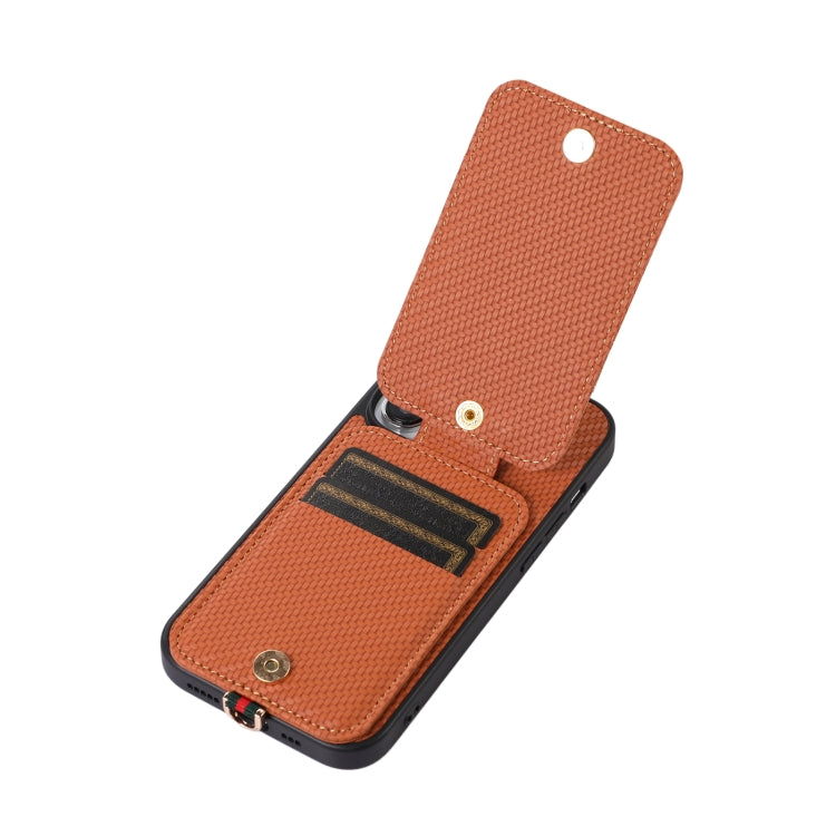 Funda para teléfono con tarjetero RFID de fibra de carbono ABEEL, For iPhone 15 Pro Max, For iPhone 15 Pro, For iPhone 14 Pro, For iPhone 14 Pro Max, For iPhone 13 Pro Max, For iPhone 13 Pro
