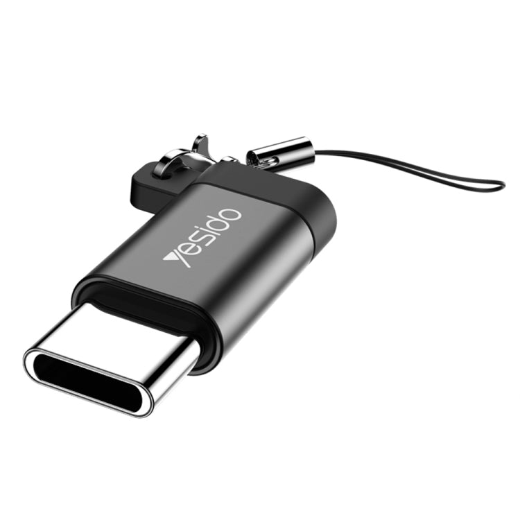 Yesido GS04 Type-C a Micro USB Mini Conector Adaptador con Llavero