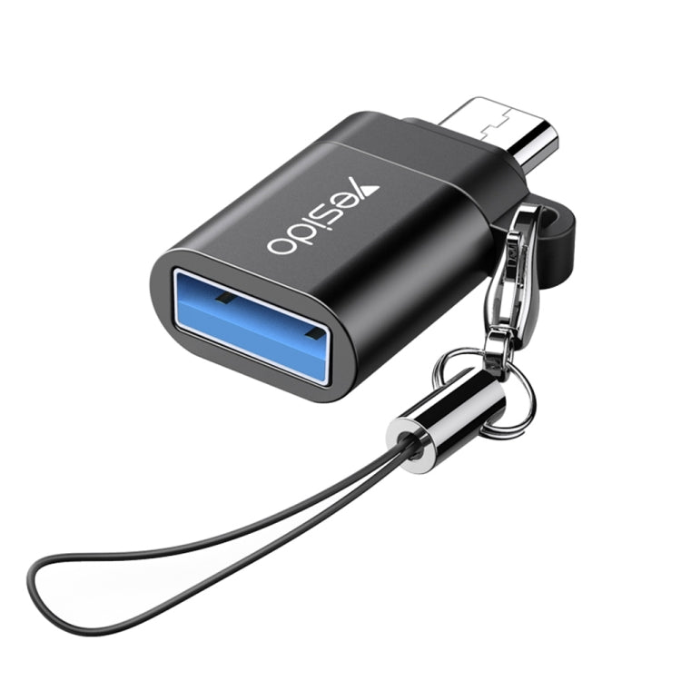 Adaptador de conector mini OTG con llavero, Yesido GS06 Type-C to USB 3.0, Yesido GS07 Micro USB to USB 2.0