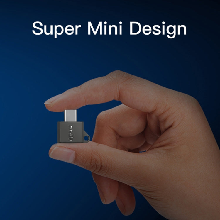 Yesido GS08 Type-C a USB 3.0 OTG Mini adaptador de conector con llavero