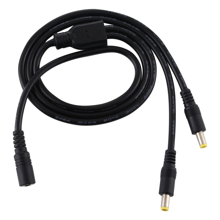 5,5 x 2,5 mm, 1 a 2 hembra a macho, adaptador divisor de alimentación de CC, cable de alimentación, longitud del cable: 70 cm