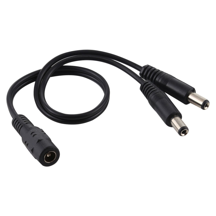 5,5 x 2,1 mm, 1 a 2 hembra a macho, adaptador divisor de alimentación de CC, cable de alimentación, longitud del cable: 30 cm