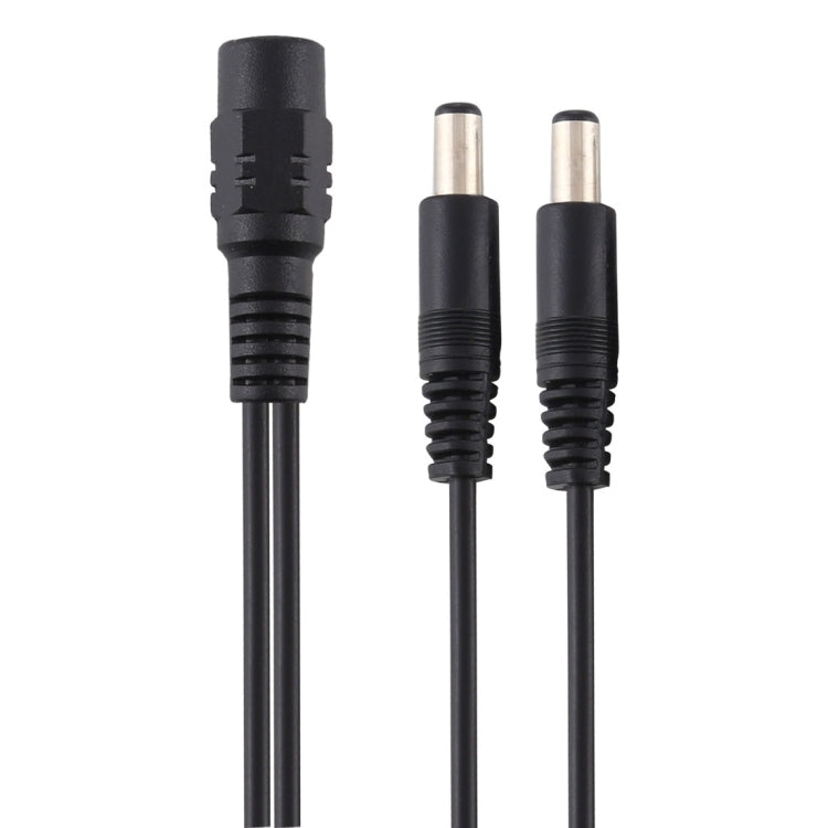 5,5 x 2,1 mm, 1 a 2 hembra a macho, adaptador divisor de alimentación de CC, cable de alimentación, longitud del cable: 30 cm