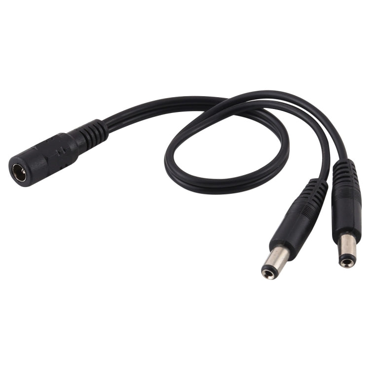 5,5 x 2,1 mm, 1 a 2 hembra a macho, adaptador divisor de alimentación de CC, cable de alimentación, longitud del cable: 30 cm