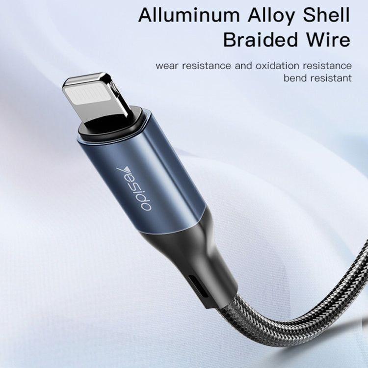 Yesido YAU35 Cable adaptador de audio auxiliar de 8 pines a 3,5 mm, YAU35