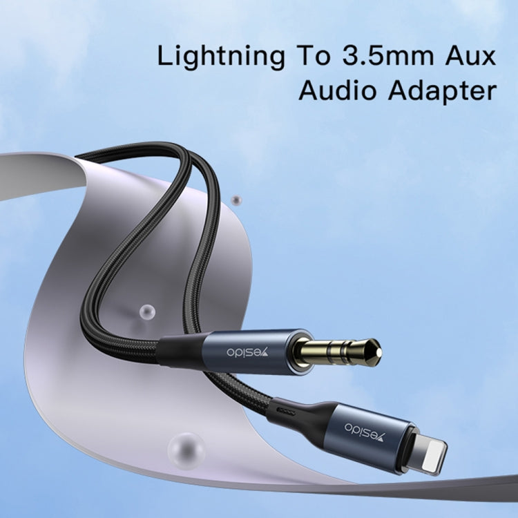 Yesido YAU35 Cable adaptador de audio auxiliar de 8 pines a 3,5 mm, YAU35