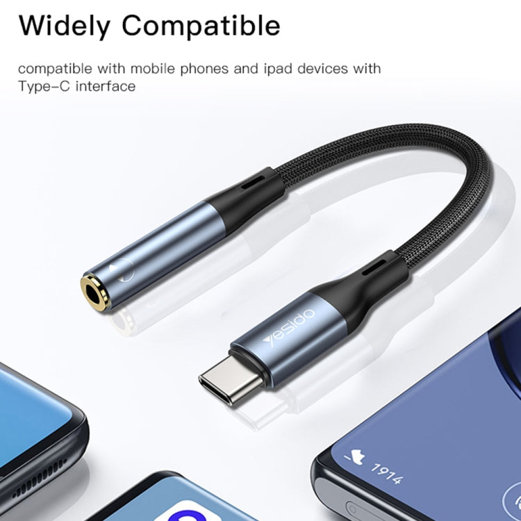 Yesido YAU38 Tipo-C a adaptador de audio hembra de 3,5 mm, YAU38