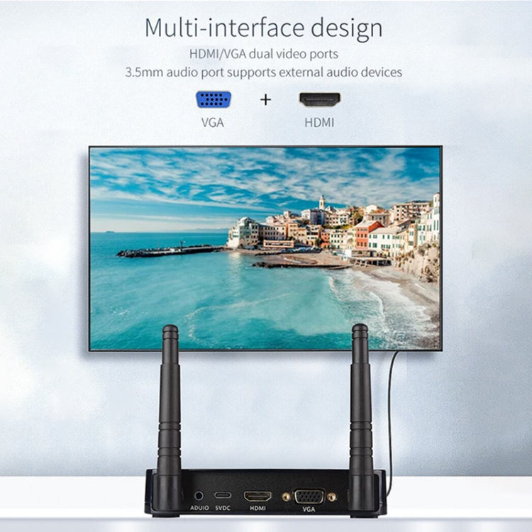 Measy UHD200 Transmisor y receptor inalámbrico HDMI, distancia de transmisión: 100 m, Wireless Transmitter and Receiver 100m