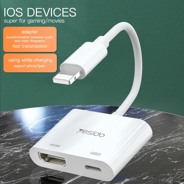 Yesido HM06 Adaptador de audio y video de 8 pines a HDMI, HM06