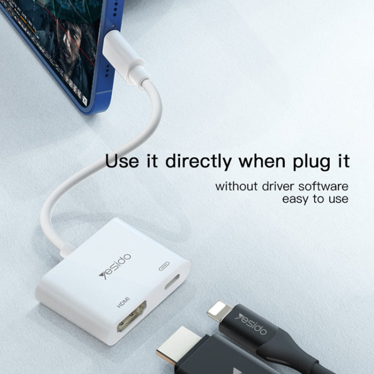Yesido HM06 Adaptador de audio y video de 8 pines a HDMI, HM06