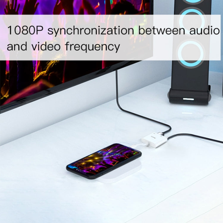 Yesido HM06 Adaptador de audio y video de 8 pines a HDMI, HM06
