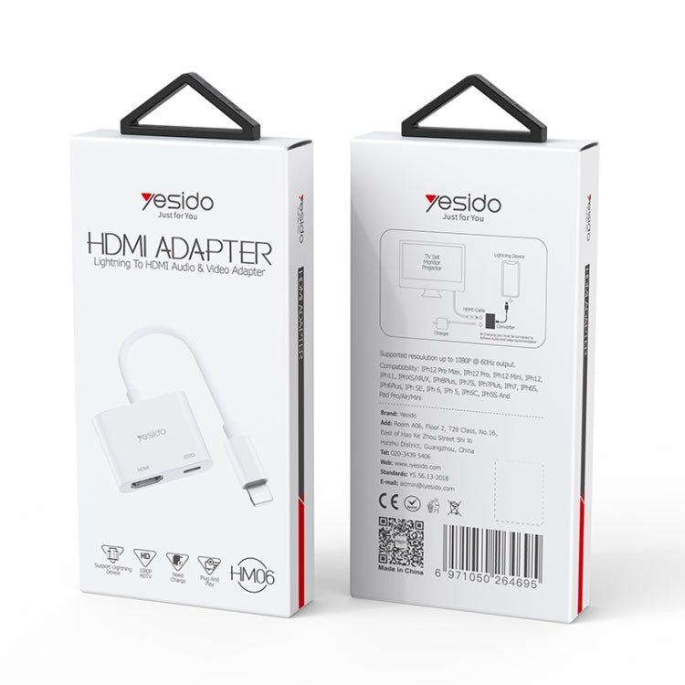 Yesido HM06 Adaptador de audio y video de 8 pines a HDMI, HM06