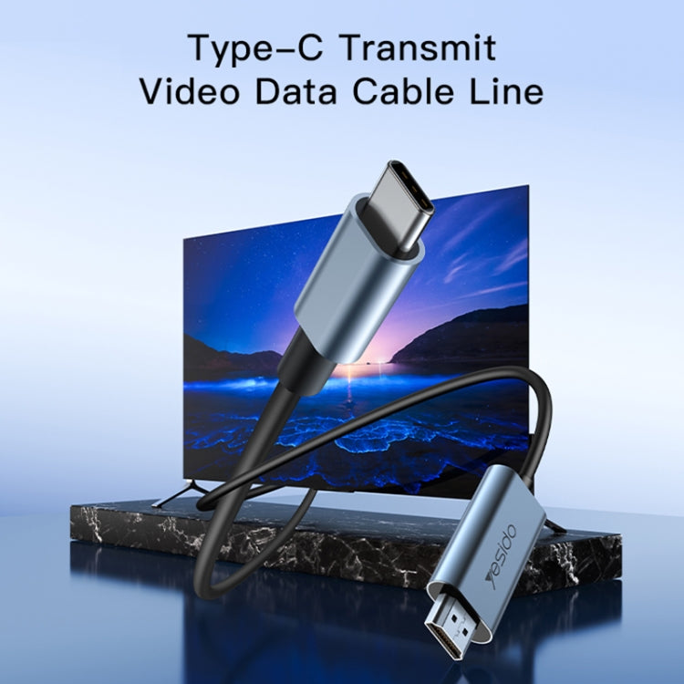 Cable adaptador Yesido HM10 USB-C / Type-C a HDMI HD, HM10