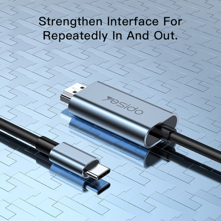 Cable adaptador Yesido HM10 USB-C / Type-C a HDMI HD, HM10