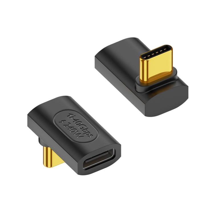 40Gbps 240W USB-C/Tipo-C Hembra a USB-C/Tipo-C Macho Adaptador 3D Bend, 3D Bend Adapter