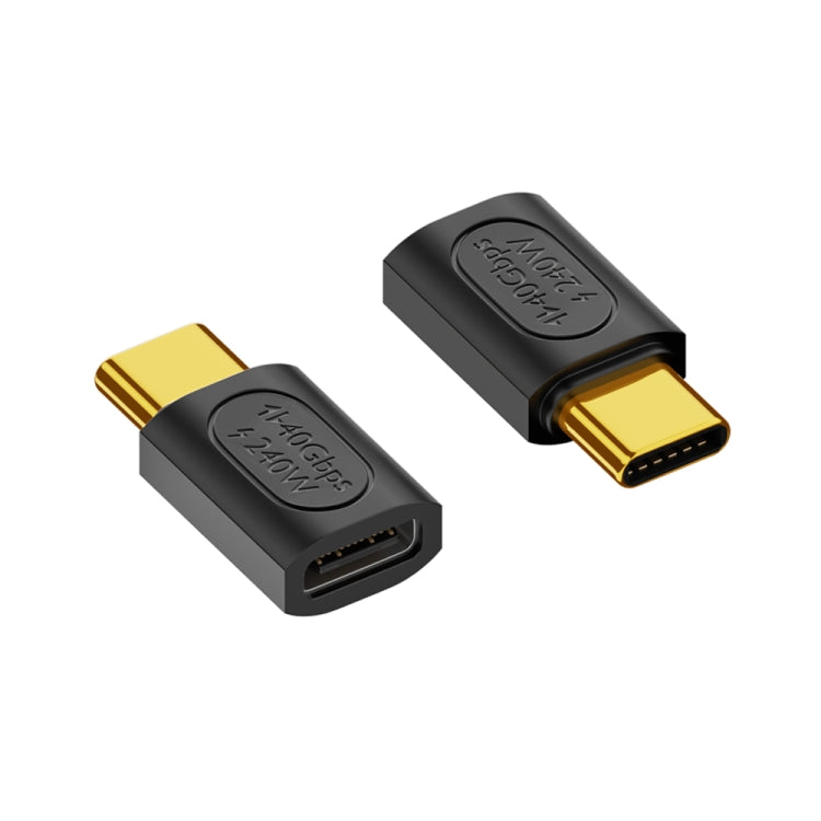 40Gbps 240W USB-C/Tipo-C Hembra a USB-C/Tipo-C Adaptador Hembra Recto, Straight Adapter