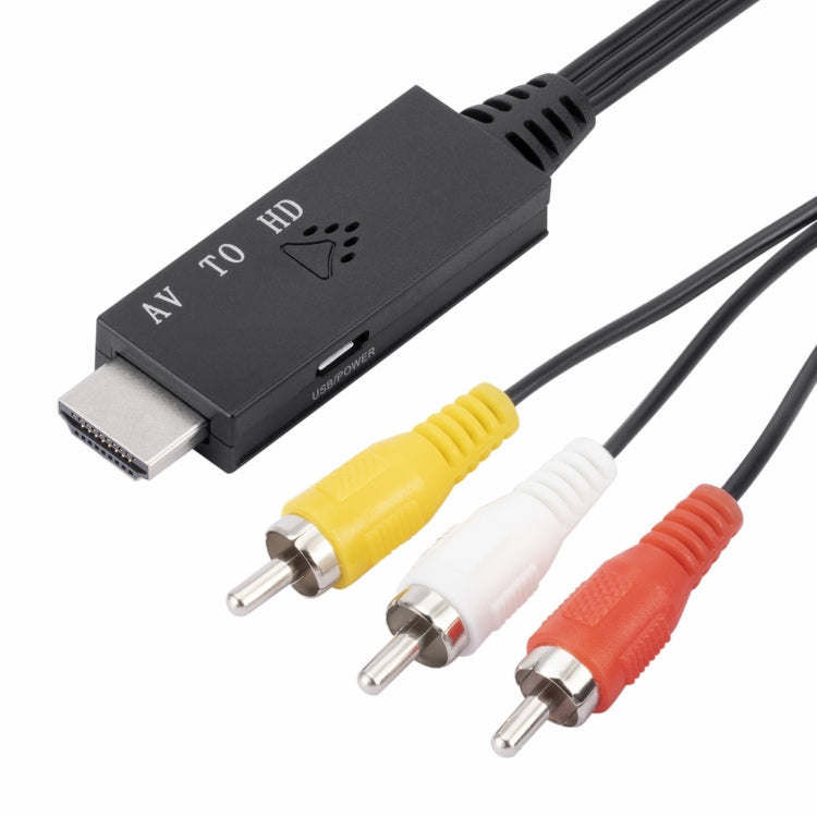 Convertidor AV a HDMI 1080P HD, longitud: 1 m, AV to HDMI