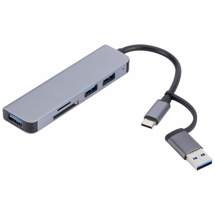 2302 5 en 1 USB+USB-C/Tipo-C a USB Estación de acoplamiento multifunción Adaptador HUB, 2302