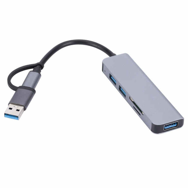 2302 5 en 1 USB+USB-C/Tipo-C a USB Estación de acoplamiento multifunción Adaptador HUB, 2302