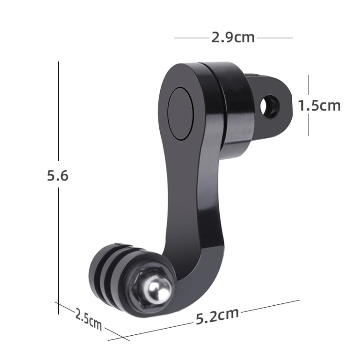Adaptador de montaje de hebilla con gancho en J de rotación 360