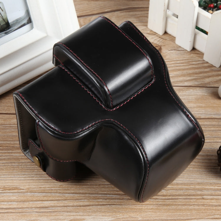 Estuche para cámara de cuero magnético de cuerpo completo con correa, edición de lujo, For Canon EOS R50, Deluxe Edition