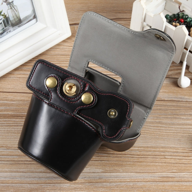 Estuche para cámara de cuero magnético de cuerpo completo con correa, edición de lujo, For Canon EOS R50, Deluxe Edition